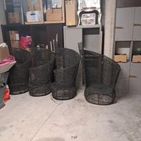 poltrone in vimini per esterni