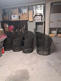 poltrone in vimini per esterni