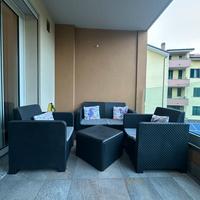Salotto da giardino + tavolino contenitore