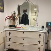 Cassettiera con specchio vintage