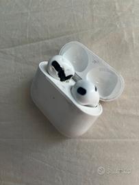 Airpods usate cuffia sx rovinata