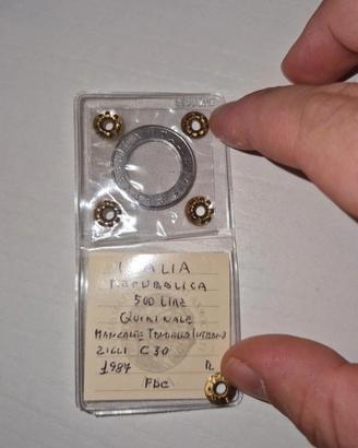 moneta 500 lire errore