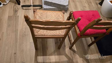 4 sedie perfette e molto robuste con 4 cuscini