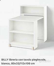 Billy Ikea - libreria con tavolo pieghevole