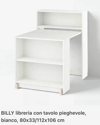 Billy Ikea - libreria con tavolo pieghevole