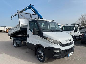 Iveco daily 35 c 13 ribaltabile con gru dn nuova