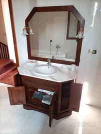 mobile per bagno in legno