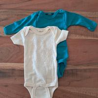 Body neonato lana  e seta