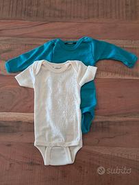 Body neonato lana  e seta