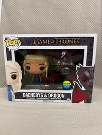 Funko pop daenerys 25 & drogon 16 game of thrones