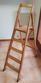 Scala legno massiccio 5 gradini