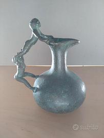 Antica brocca in bronzo italiana fine xix secolo