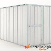 deposito attrezzi giardino 175x307cm 5,4mq bianco