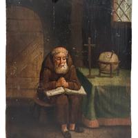 Maestro Fiammingo XIX Secolo, Frate in Meditazione