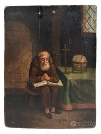 Maestro Fiammingo XIX Secolo, Frate in Meditazione