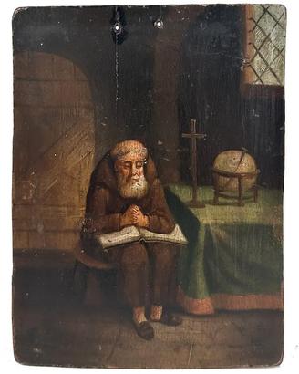 Maestro Fiammingo XIX Secolo, Frate in Meditazione