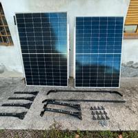 2 Pannelli Solari 400W usati + portapacchi