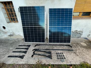 2 Pannelli Solari 400W usati + portapacchi