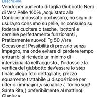 Giubbotto in Vera pelle Pari al Nuovo