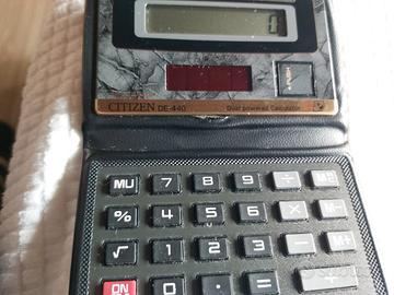 Calcolatrice elettronica vintage Citizen DE-440 