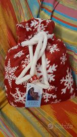 plaid natalizio in sacca