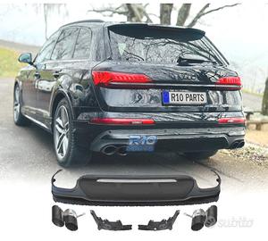 DIFFUSORE AUDI Q7 20-23 LOOK SQ7 + TERMINALI DI SC