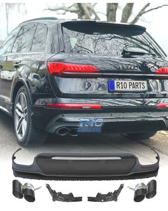DIFFUSORE AUDI Q7 20-23 LOOK SQ7 + TERMINALI DI SC