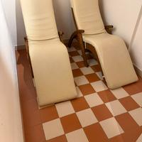 Sedia a sdraio in legno di quercia