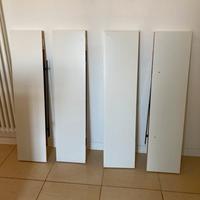 4 mensole lack ikea L 110 bianco mai usate