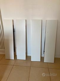 4 mensole lack ikea L 110 bianco mai usate