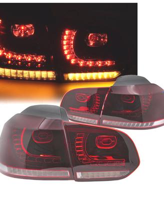 FANALI VOLKSWAGEN VW GOLF 6 08-12 LED ROSSO BIANCO