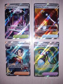 Lotto di 4 Carte Pokemon Ita Rare Holo Fuoriserie