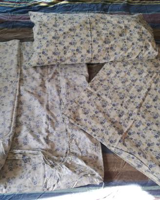 PARURE LENZUOLA FLANELLA 100% cotone letto singolo