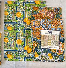 Set 4 Canovacci in puro Cotone