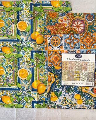 Set 4 Canovacci in puro Cotone