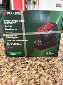 Batteria+caricatore 4Ah Parkside nuova