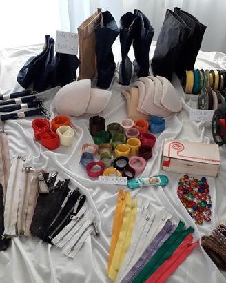 materiali di merceria nuovi