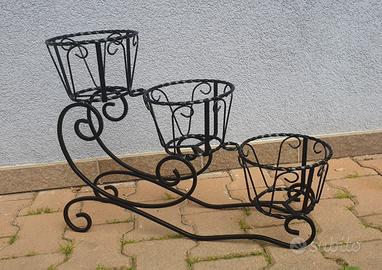 PORTAVASO IN FERRO BATTUTO 80e