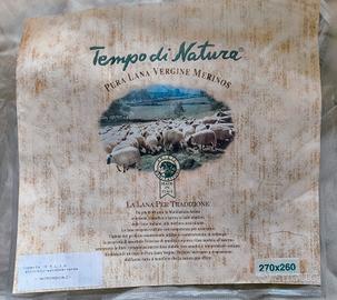 Coperta Matrimoniale Lana Merinos 270x260 - NUOVA