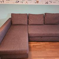 Divano/ divano letto  ikea, con chaise longue 