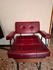 N.2 Poltroncine vintage in vera pelle