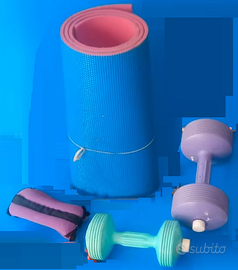 Accessori Palestra - PESI + TAPPETINO PER  FITNESS