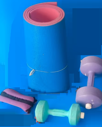 Accessori Palestra - PESI + TAPPETINO PER  FITNESS