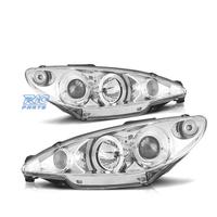 FARI PEUGEOT 206 CONNETTORE H4 98-08 OCCHI ANGEL C