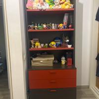 Set cameretta completo: letto,scrivania e libreria