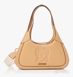 Love Moschino borsa a tracolla Hobo Biscotto NUOVA