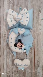 Fiocco nascita nome personalizzabile 