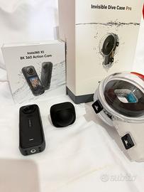 Insta360 X5 + Dive Pro Case + Accessori