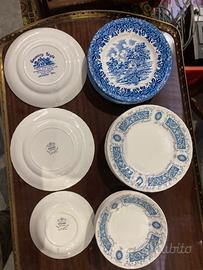 21 Piatti collezione ceramica porcellana inglese