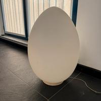 Lampada ovale grande 62 x 43 cm in vetro